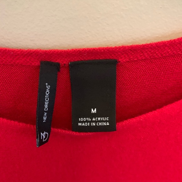 New Directions sweater with fringe - Picture 2 of 6